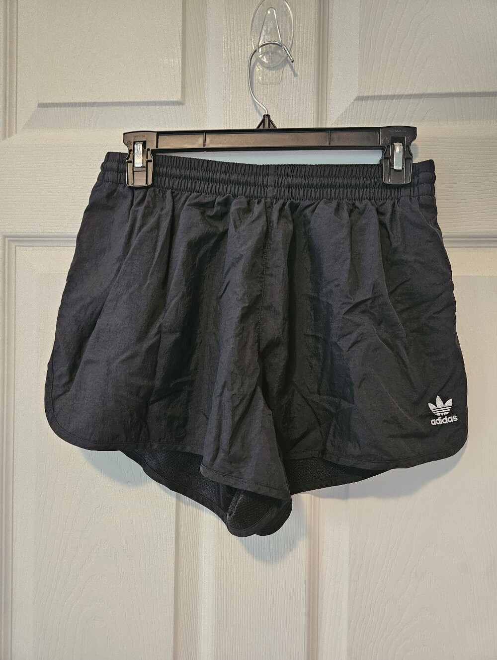Adidas Black Women's Athletic Shorts with Trefoil Logo